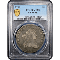 1799 Draped Bust Dollar ($1) BB-157 SLAB Image