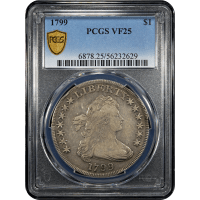 1799 Draped Bust Dollar ($1) Obverse Slab Image