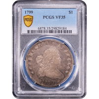1799 Draped Bust Dollar ($1) Obverse Slab Image