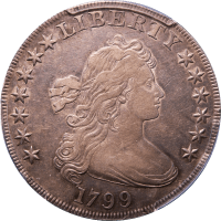 1799 Draped Bust Dollar ($1) Obverse Image
