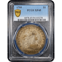1799 Draped Bust Dollar ($1) Obverse Slab Image