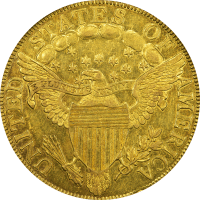 1799 Draped Bust Gold Eagle ($10) Large Stars Obverse  Reverse Image