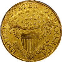 1799 Draped Bust Gold Eagle ($10) Small Stars Obverse Reverse Image