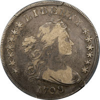 1799/8 Draped Bust Dollar ($1) 13 Reverse Stars OBVERSE Image