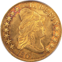 1801 Draped Bust Gold Eagle ($10) Obverse Image