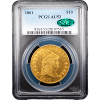 1801 Turban Gold Eagle ($10) Obverse Slab Image