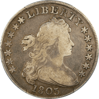 1803 Draped Bust Dollar ($1) Large 3 Obverse Image
