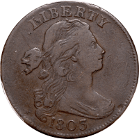 1803 Draped Bust Large Center (1c) Small Date Small Fraction Obverse Image