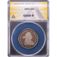 1805 Draped Bust Quarter (25c) Obverse Slab Image
