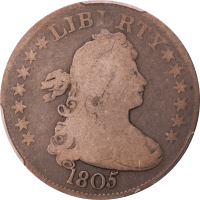 1805 Draped Bust Quarter (25c) Obverse Image