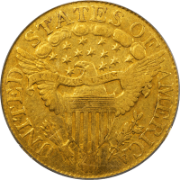 1806 Draped Bust Gold Half Eagle ($5) Knobbed 6, 7x6 Stars REVERSE Image