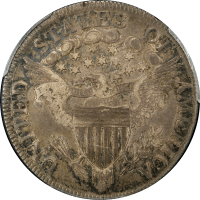 1806 Draped Bust Half Dollar (50c) O-116 Pointed 6, Stem REVERSE Image