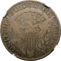 1806 Draped Bust Half Dollar (50c) Pointed 6, Stem REVERSE Image