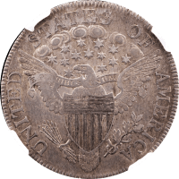 1806 Pointed 6 Stem Draped Bust Half Dollar (50c) O-116 REVERSE Image