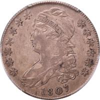 1807 Capped Bust Half Dollar (50c) Large Stars 50/20 Obverse Image