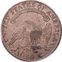 1807 Capped Bust Half Dollar (50c) Large Stars 50/20 REVERSE Image