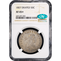 1807 Draped Bust Half Dollar (50c) Obverse Slab Image