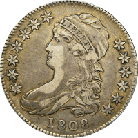 1808 Capped Bust Half Dollar (50c) Obverse Image
