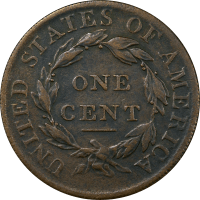 1808 Classic Head Large Cent (1c) Reverse Image