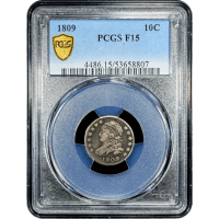 1809 Capped Bust Dime (10c) Obverse Slab Image