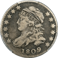 1809 Capped Bust Dime (10c) Obverse Image