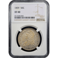 1809 Capped Bust Half Dollar (50c) Obverse Slab Image