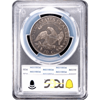 1809 Capped Bust Half Dollar III Edge O-109 Reverse Slab Image