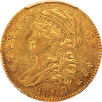1809/8 Capped Bust Gold Half Eagle ($5) Obverse Image