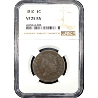 1810 Classic Head Large Cent (1c) Obverse Slab Image