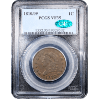 1810/9 Classic Head Large Cent (1c) S-281 Obverse Slab Image