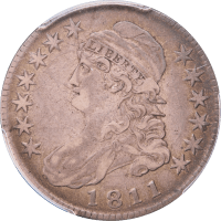 1811 Capped Bust Half Dollar (50c) Large 8 Obverse Image