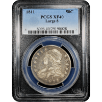1811 Capped Bust Half Dollar (50c) Large 8 SLAB Image