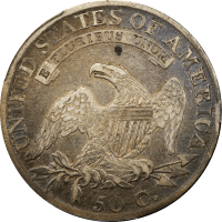 1811 Capped Bust Half Dollar (50c) Large 8 REVERSE Image