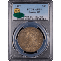 1812 Capped Bust Half Dollar (50c) Overton 103 Obverse Slab Image