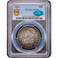 1812 Capped Bust Half Dollar (50c) Obverse Slab Image