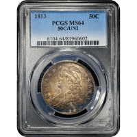 1813 Capped Bust Half Dollar (50c) 50c/UNI Obverse Slab Image