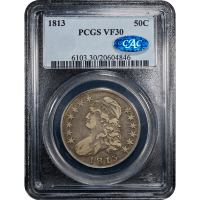 1813 Capped Bust Half Dollar (50c) O-104 SLAB Image