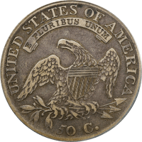 1813 Capped Bust Half Dollar (50c) O-104 REVERSE Image