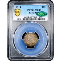1814 Capped Bust Dime (10c) Large Date Obverse Slab Image