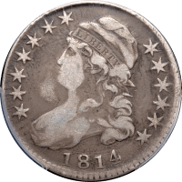 1814 Capped Bust Half Dollar (50c) E/A Obverse Image