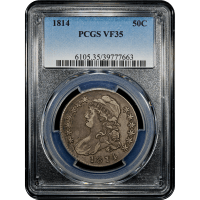 1814 Capped Bust Half Dollar (50c) O-102 SLAB Image