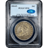 1814/3 Capped Bust Half Dollar (50c) Obverse Slab Image