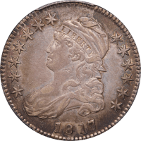 1817 Capped Bust Half Dollar (50c) 181.7 Punctuated Date OBVERSE Image