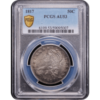 1817 Capped Bust Half Dollar (50c) Obverse Slab Image
