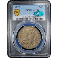 1817 Capped Bust Half Dollar (50c) Obverse Slab Image