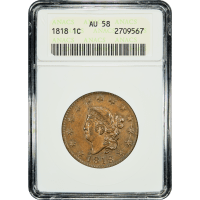 1818 Coronet Large Cent (1c) SLAB Image