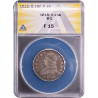 1818/5 Capped Bust Quarter (25c) Obverse Slab Image