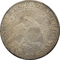 1818/7 Capped Bust Half Dollar (50c) Small 8 REVERSE Image