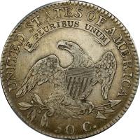 1818/7 Capped Bust Half Dollar (50c) Small 8 REVERSE Image