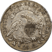1819 Capped Bust Quarter (25c) Small 9 Reverse Image